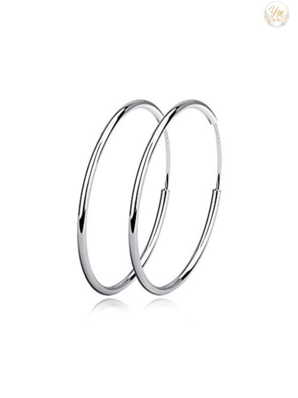 925 Sterling Silver Hoop Earrings for Women - Circle Fashion Jewelry Big Hoops